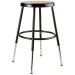 National Public Seating 6218H-10 Round Stool,adjustable LEGS,BLACK,18"H 20HW56. Fixed Price $109.08.