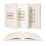 Linen Neutral Coffee Table Books Set - Fashion Designer Hardcover, Modern. Fixed Price $59.00.