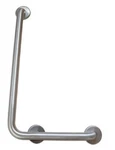 Brey-krause L-shaped Grab Bar Left Hand, 32"L X 16"W, Metal. Fixed Price $74.27.