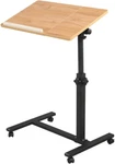 Adjustable Overbed Rolling Laptop Desk With Wheels - Wood Tray. Fixed Price $77.99.