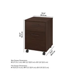 Bush Furniture Key West 2 Drawer Mobile File Cabinet Bing Cherry. Fixed Price $167.99.