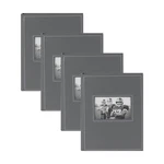 Designovation Gray Debossed Photo Album Set Of 4, 20 Double-sided Pages, 40 P.... Fixed Price $75.69.