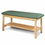 Clinton Flat Top Classic Series Straight Line Treatment Table With Full Shelf. Fixed Price $139.66.