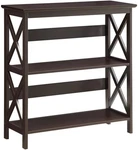 Espresso Oxford 3-TIER Bookcase Chic Storage Solution Any Space. Fixed Price $142.99.