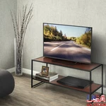 40 Inch Media Stand Black Metal Frame Wood Storage Stylish Entertainment Center. Fixed Price $66.50.