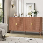 4 Door Kitchen Buffet Cabinet, Wood Storage For Dining & Living Room. Fixed Price $112.20.
