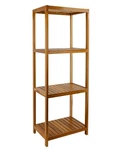 Vaefae Teak Bathroom Shelf, 4-TIER Storage Wooden Stand Organize.... Fixed Price $154.60.