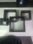 Danya Floating 4 Squares Shelving Unit Wall Mount Fun Intersecting Espresso $119. Fixed Price $29.00.