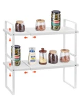 Vevor 2 Tier Cabinet Organizer Shelf Counter Shelves Steel Kitchen Storage Spice. Fixed Price $31.90.