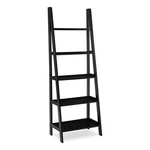 Linon Archdale Wood Open Back 72" Ladder Bookshelf With 5 Shelves Black. Fixed Price $149.00.