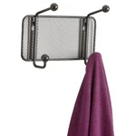 Safco 6401BL Onyx Mesh 2-HOOK Garment Wall Rack Black. Fixed Price $28.03.