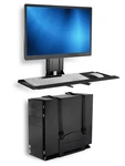 Mount-it! Adjustable Monitor Keyboard Wall 32" MI-7919 W/ Cpu Holder Black. Fixed Price $33.99.