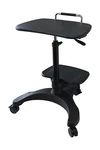 Aidata Ergonomic Sit-stand Mobile Laptop Cart Work Station With Printer Shelf.. Fixed Price $168.77.