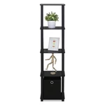 Furinno Turn-n-tube Tools Wood 5-TIER Display Decorative Shelf Black. Fixed Price $53.26.