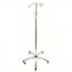 Medsource MS-47100 Iv Pole: 5 Legs, Hooks, Aluminum. Fixed Price $69.99.
