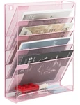 Easepres Desk File Organizer Mesh 6-TIER, Hanging Wall Mount. Fixed Price $14.29.