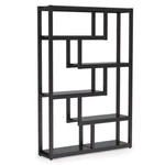 Tribesigns Way To Origin Bookcase 39.37" Wood 6-SHELVES Black With Metal Frame. Fixed Price $192.97.