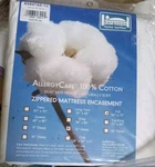Bargoose Allergycare Pure Cotton Full Size 12" Depth Zip Mattress Protector Read. Fixed Price $48.75.