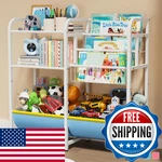 Guibukeyan 3 In 1 Kids Bookshelf And Toy Storage Organizer Baby Montessori. Fixed Price $76.00.