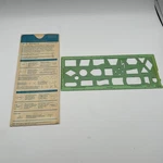 Vintage Ibm Flowcharting Template GX20-8020-1 U/m 010 With Sleeve. Fixed Price $12.65.