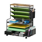 Ekisemio 8 Tier File With Sliding Drawer, Desktop Organizers A.... Fixed Price $42.99.