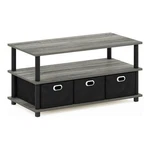 Furinno Frans Turn-n-tube Engineered Wood Coffee Table French Oak Gray/black. Fixed Price $79.65.