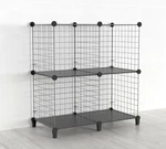 Simpdiy Storage Rack With Metal Bookshelf 25X12. Fixed Price $25.00.