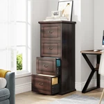 4-DRAWER File Cabinet, Vertical Wood Filing For A4/LETTER/LEGAL Size. Fixed Price $199.49.
