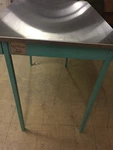New Hamilton Folding Leg Table Stainless Steel Top Heavy Duty 950S937 45X30X36". Fixed Price $292.05.